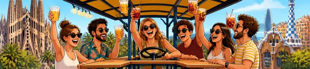 Recorrido privado en bicicleta cervecera por Barcelona