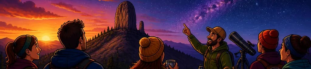 Caminata al atardecer y observación astronómica en el Roque Nublo