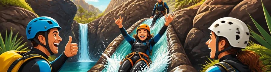 Disfruta de una emocionante ruta acuática de barranquismo en Gran Canaria