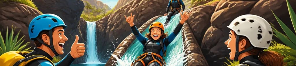 Disfruta de una emocionante ruta acuática de barranquismo en Gran Canaria