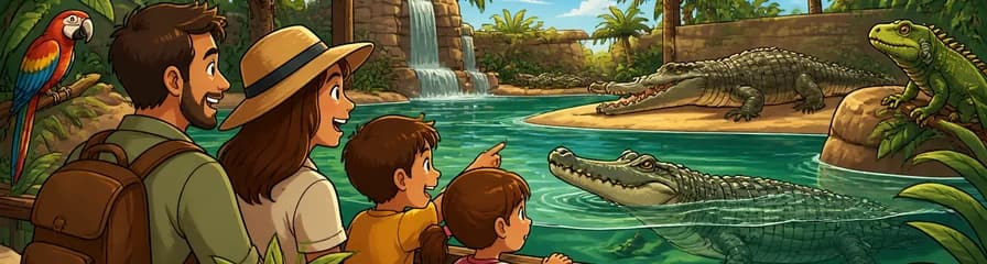 Acceso al Parque Zoológico Cocodrilo en Agüimes