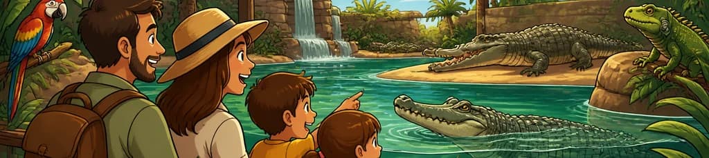 Acceso al Parque Zoológico Cocodrilo en Agüimes