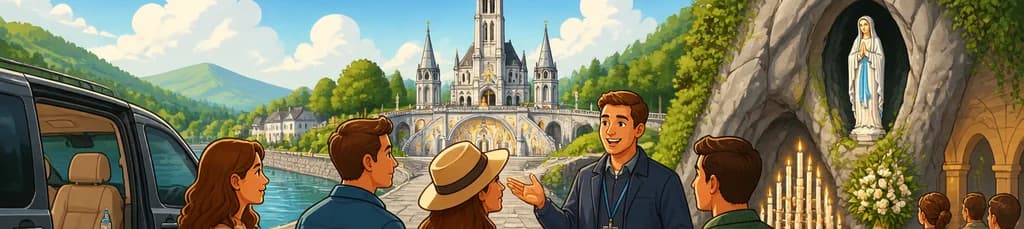Tour privado a Lourdes con transporte confortable desde San Sebastián