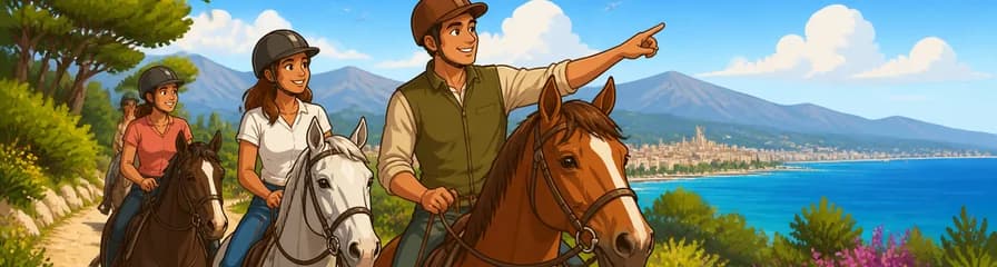 Paseo a caballo con guía certificado en Málaga