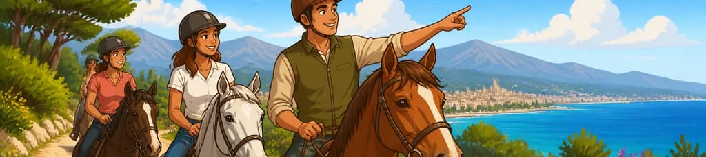 Paseo a caballo con guía certificado en Málaga