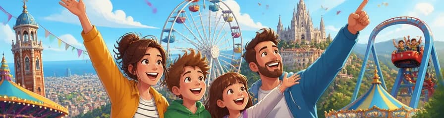 Acceso al Parque de Atracciones Tibidabo en Barcelona
