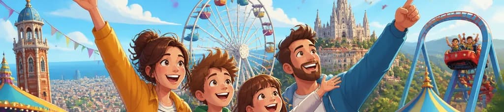 Acceso al Parque de Atracciones Tibidabo en Barcelona