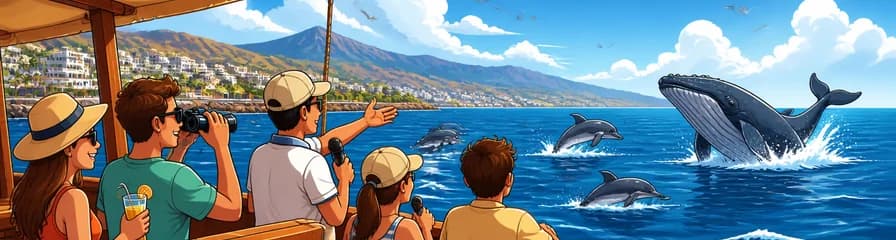 Crucero de 2 horas desde Costa Adeje para el avistamiento guiado de ballenas y delfines