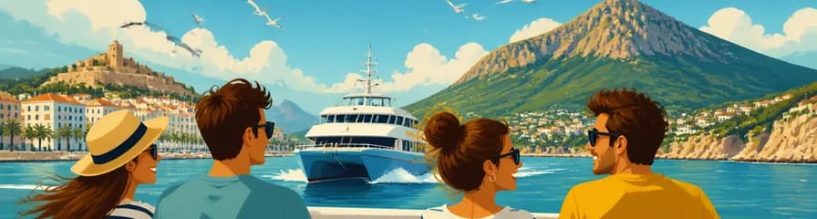 Recorrido en ferry de ida y vuelta con minicrucero entre Dénia y Jávea
