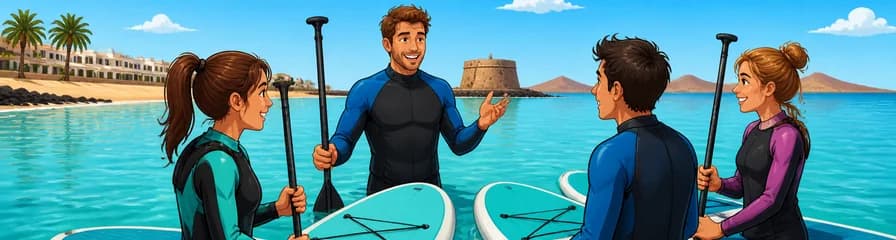 Iníciate en el Stand Up Paddle: Curso de 1,5 horas para principiantes en Caleta de Fuste
