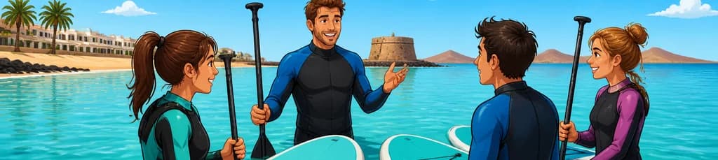 Iníciate en el Stand Up Paddle: Curso de 1,5 horas para principiantes en Caleta de Fuste