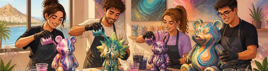 Sumérgete en el arte fluido: taller de figuras exclusivas en Alicante