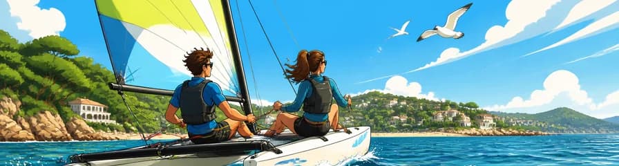 Curso de catamarán de 2,25 horas en la Costa Brava