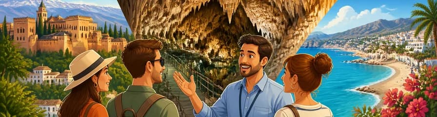 Tour privado desde Granada a la Costa Tropical y las Cuevas de Nerja