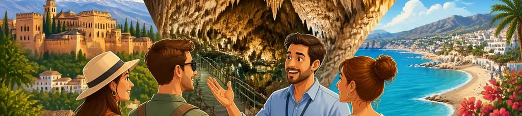 Tour privado desde Granada a la Costa Tropical y las Cuevas de Nerja