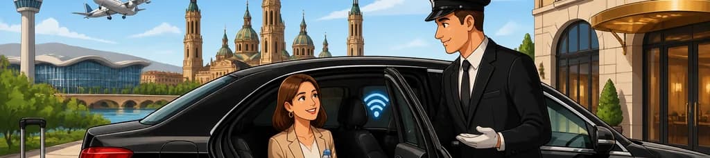 Servicio de traslados privados entre el aeropuerto y los hoteles de Zaragoza