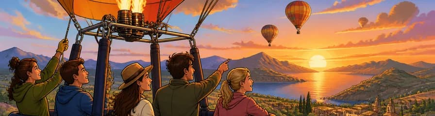 Atardecer mallorquín en globo aerostático