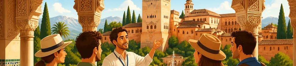 Recorrido privado por la Alhambra y los palacios nazaríes con salida desde Málaga y sus inmediaciones