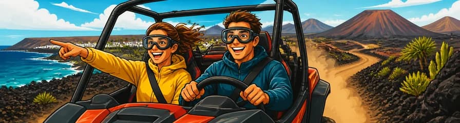 Recorrido guiado de dos horas en buggy por el norte de Lanzarote