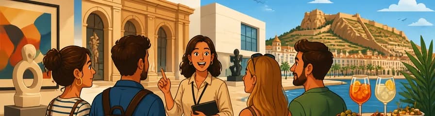 Un recorrido cultural por los museos de Alicante, culminado con un aperitivo.