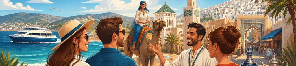 Recorrido privado auténtico por Tánger desde Marbella con paseo en camello y almuerzo