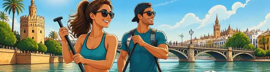 Descubre Sevilla con emocionantes recorridos guiados en paddle surf