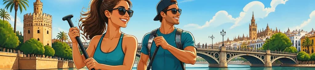 Descubre Sevilla con emocionantes recorridos guiados en paddle surf