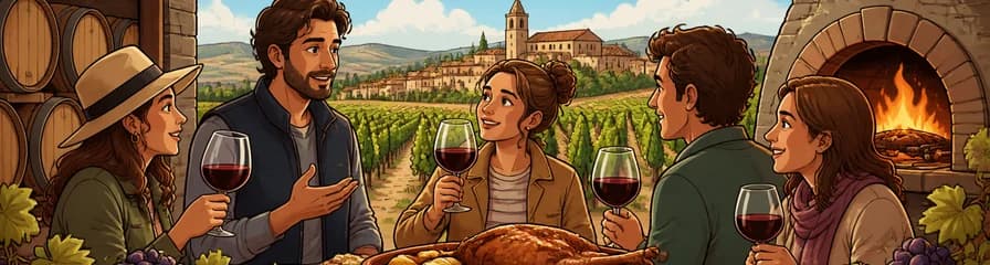 Recorrido exclusivo por Ribera del Duero "como un habitante local", con degustación de lechazo asado en horno de leña