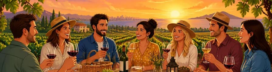 Disfruta de una Puesta de Sol entre Viñedos con Cata en Alicante (grupos de 6 a 12 personas)