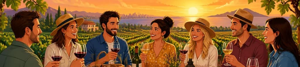 Disfruta de una Puesta de Sol entre Viñedos con Cata en Alicante (grupos de 6 a 12 personas)