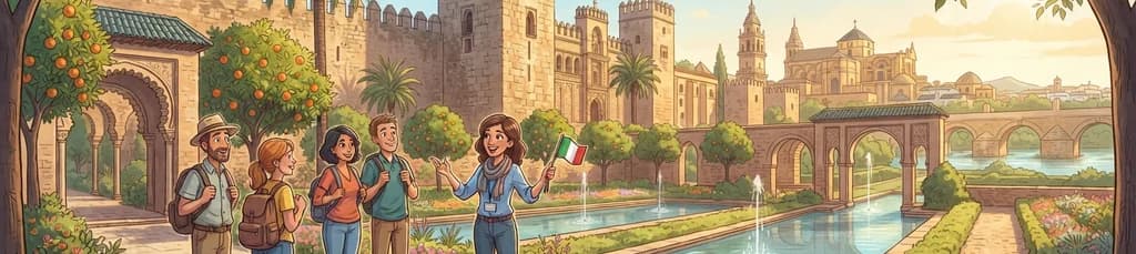Recorrido guiado en italiano por el Alcázar de los Reyes Cristianos de Córdoba