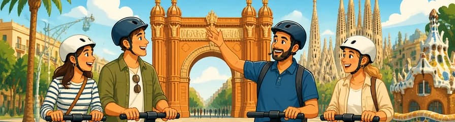 Aventura en Segway y eScooter: Tour de Bienvenida por Barcelona