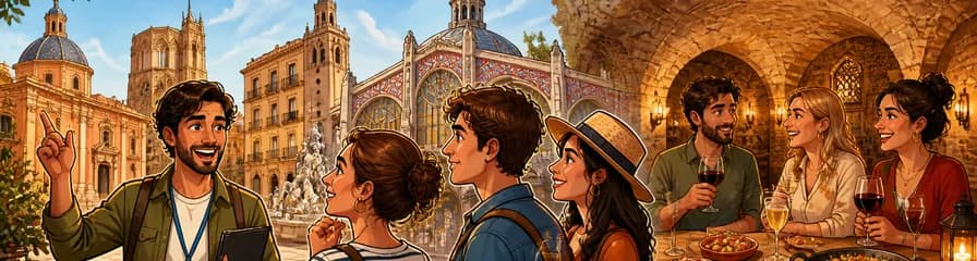 Recorrido por el Casco Antiguo con Degustación de Vinos y Tapas en un Monumento Histórico del Siglo XI