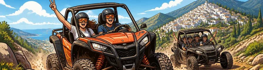 Emocionante tour guiado en Buggy 4x4 por Mijas, Málaga, con opciones de 2 o 4 plazas durante 1 hora