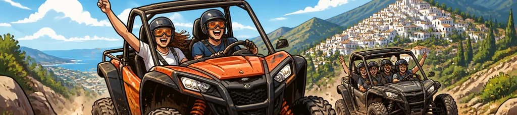 Emocionante tour guiado en Buggy 4x4 por Mijas, Málaga, con opciones de 2 o 4 plazas durante 1 hora