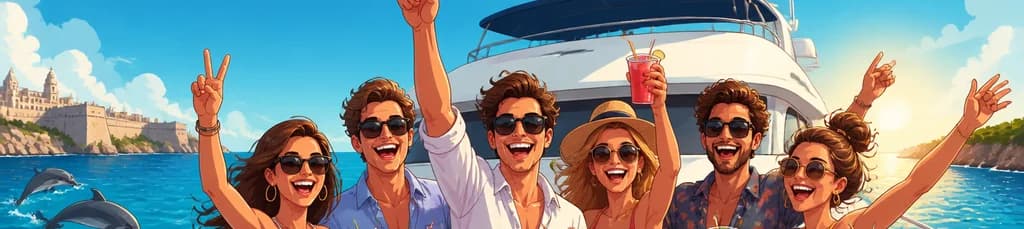 Alquiler de Yate por un Día Completo para Celebraciones de Despedidas de Soltero/a o Fiestas Privadas