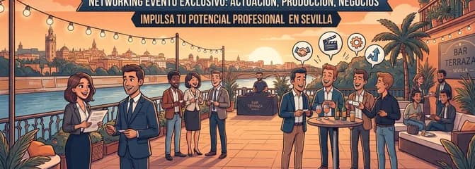 Sesión de networking para profesionales del sector de la actuación, producción y negocios: Impulsa tu potencial en Sevilla