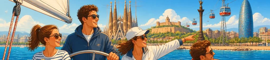 Experiencia de Navegación por la Costa de Barcelona