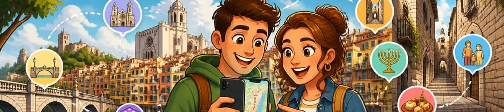 Recorrido autoguiado por Girona con tu dispositivo móvil: la experiencia TOP