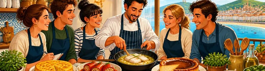 Taller práctico de cocina vasca en San Sebastián