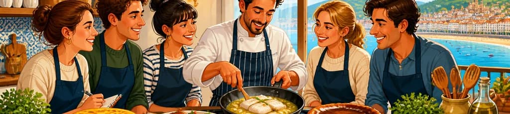 Taller práctico de cocina vasca en San Sebastián