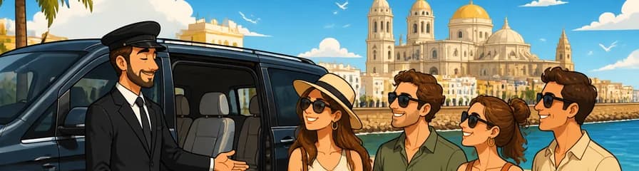 Chófer privado en Cádiz para grupos de hasta cuatro personas