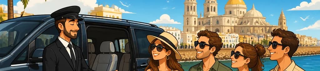 Chófer privado en Cádiz para grupos de hasta cuatro personas