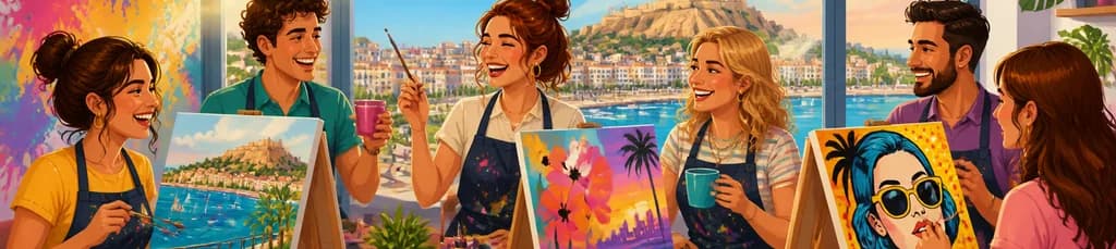 Art Party: una tarde de pintura, bebida y diversión en Alicante