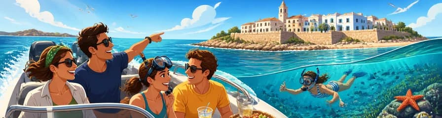 Travesía en Lancha Rápida a la Isla de Tabarca con Sesión de Snorkel y Refrigerio Incluido