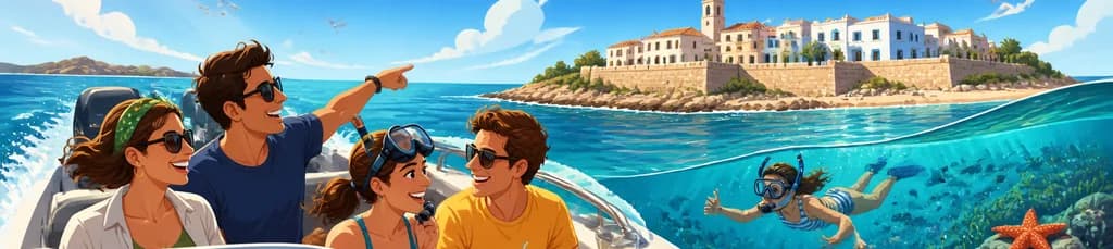 Travesía en Lancha Rápida a la Isla de Tabarca con Sesión de Snorkel y Refrigerio Incluido