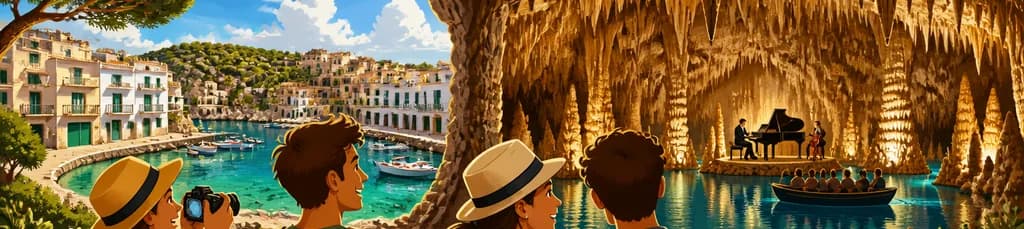 Descubre las Cuevas del Drach: Tour de Medio Día con Concierto y Paseo en Barco