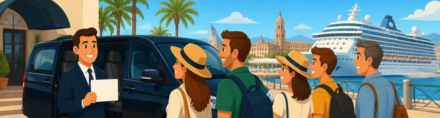 Servicio de traslado privado: de su hotel en Málaga al puerto de cruceros