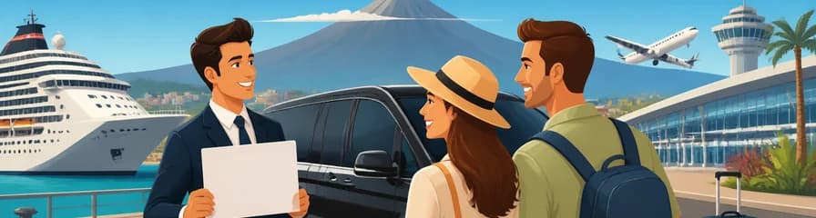 Servicio de traslado privado: del Puerto de Santa Cruz al Aeropuerto de Tenerife Sur (TFS)