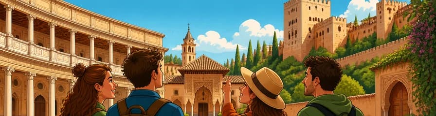 Explora la Alhambra: Palacios del Generalife y Carlos V, Alcazaba y Jardines